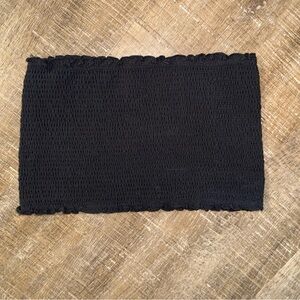 PINK Victoria's Secret (Medium) Black Stretchy Unlined Tube Top